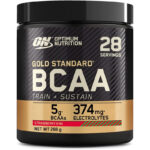 Optimum Nutrition Gold Standard BCAA Pulver, Aminosäuren Komplex Hochdosiert mit Vitamin C, Zink und Magnesium, Elektrolyte Getränk, 28 Portionen, 266g, Verpackung kann Variieren