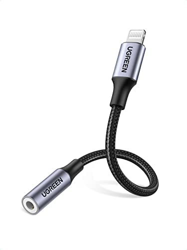 31yeLZ3kmCL._AC_.jpg UGREEN Lightning zu Klinke Adapter 3,5 mm Kopfhörer Lightning Aux Adapter Lightning auf Aux Adapter kompatibel mit iPhone 14 14 Pro 13 13 Pro 12 12 Pro 12 Pro Max 12 Mini 11 11 Pro X usw.(Grau) – Bild 1