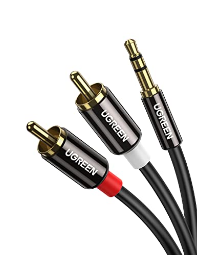 41Rh6dsZRqL.jpg UGREEN Klinke auf Cinch Kabel 3,5mm Klinke Chinch Stereo Audio Kabel für TV, PC, Handy, MP3-Player, Lautsprecher, Heimkino, Autoradio, Tablet, Verstärker, Soundbar usw. – Bild 1