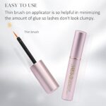 EMEDA Wimpernkleber, strip Lash glue 5ml, Wimpern kleber für lashes, Latex eyelash glue, Adhesive White Lashes Glue Schnelle Trockenzeit – Bild 5