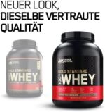 Optimum Nutrition ON Gold Standard Whey Protein Pulver, Eiweisspulver zum Muskelaufbau, natürlich enthaltene BCAA und Glutamin, Extreme Milk Chocolate, 71 Portionen, 2.27kg, Verpackung kann Variieren – Bild 2