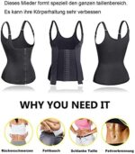 Gotoly Damen Unterbrust Korsett Figurformend Bauchweg Body Shape Tank-Top Stark Formend Körperformer Mieder Verstellbar Oberteil Shapewear – Bild 3