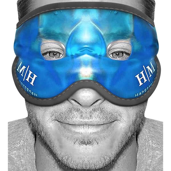 Kühlmaske Gesicht gegen Geschwollene und Müde Augen│ Augenringe│ Kopfschmerzen│ Migräne│ Kater und Sonnenbrand - Wärme- und Kühlbrille für die Augen – Eismaske Gesicht Männer & Frauen