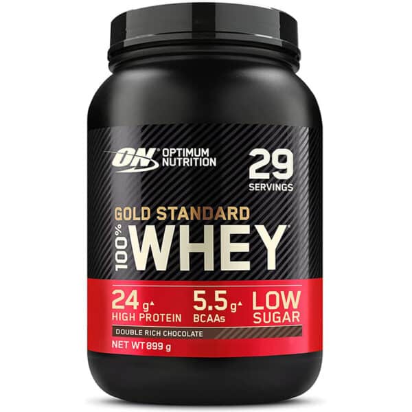 Optimum Nutrition ON Gold Standard Whey Protein Pulver, Eiweisspulver zum Muskelaufbau, natürlich enthaltene BCAA und Glutamin, Verpackung kann Variieren
