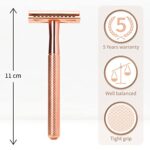 Metall Rasierer Frauen | Eco Rasierer Frauen | Nassrasierer Damen | Rasierhobel Damen | Zero Waste Rasierer | Einklingen Rasierer | Safety Razor | Double Edge Razor | Bambaw – Bild 2