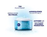 NIVEA Hydra Skin Effect Nachtcreme – Regenerierende Gel-Creme mit Hyaluron für 72h Feuchtigkeit (50 ml) – Bild 2