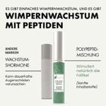 Eclat Skincare, Biologisches Wimpernwachstumsserum für längere, vollere, dichtere Wimpern, Schnelles Wimpernwachstumsserum & Brauenverstärker für natürliche Wimpern, Augenbrauen, Wimpernverlängerungen – Bild 5
