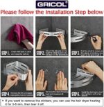 GRICOL Eckablage Duschkorb Duschregal ohne Bohren Duschablage Space Aluminum Mit 4 Haken Dusche Ablage Badregal mit Aufkleber Badezimmerregal für Bad und Küche 2 Etagen – Bild 6