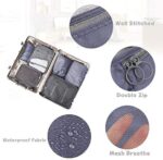 Bteng Packwürfel Set 9-teilige, Multifunktionale Koffer Organizer Set Wasserdichte Packing Cubes, Kofferorganizer, Kleidertaschen, Schuhbeutel, Kosmetiktasche, Ordnungssystem für Urlaub, Reisen – Bild 2