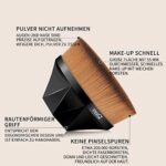 MSQ Foundation Pinsel Make-up Pinsel Kabuki Flat Top Gesicht Pinsel Groove Design Blush Pinsel zum Mischen von Flüssigkeit, Creme, Concealer Premium – Bild 5