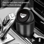 YIOVVOM Auto Mülleimer mit Deckel Universal Handy Abfalleimer für Getränkehalter in der Konsole Mini Mülleimer Auto Mülleimer für Auto Büro Zuhause – Bild 5