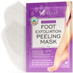 Eclat Skincare, Peeling Maske für weiche Babyfüsse, 1 Paar Peeling Masken Socken repariert raue Fersen, entfernt trockene, abgestorbene Haut, feuchtigkeitsspendende Fuss Peeling Maske für harte Haut, Hornhaut