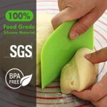 SURDOCA Teigschaber-Set (3 tlg.) – BPA-frei, flexibel, rutschfest, scharfe Kante – Backzubehör – Bild 3