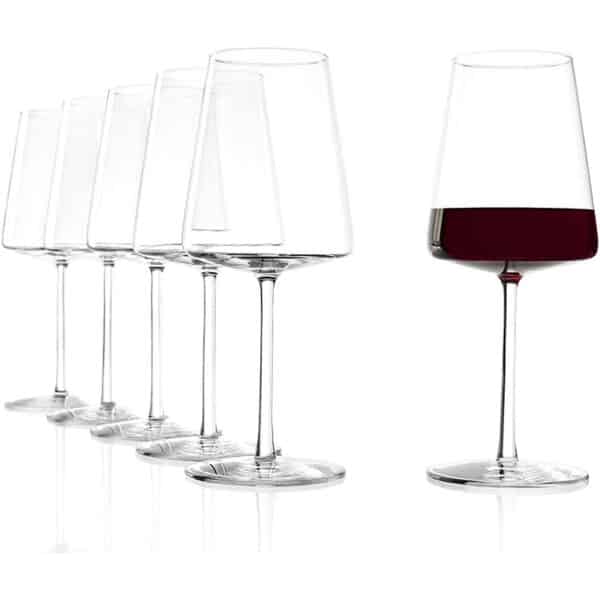 Stölzle Lausitz Rotweinkelche Power 520 ml I Rotweinglas gross 6er Set I Weingläser spülmaschinenfest I Rotwein Kelche Set 6 Stück bruchsicher I wie mundgeblasen I höchste Qualität