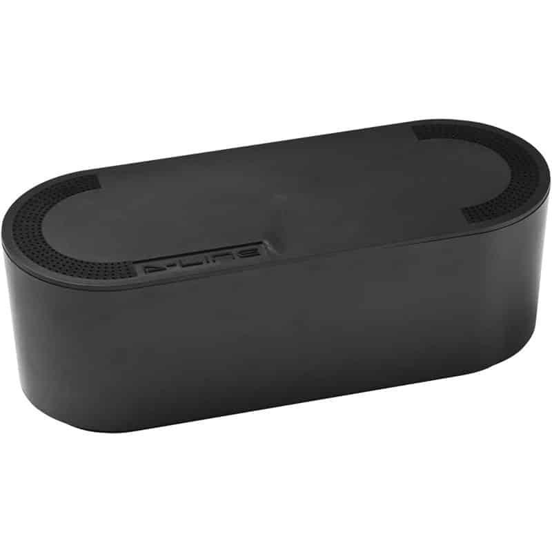 schwarz D-Line Kabelbox EU/CTUSMLB/SW, Kabelmanagement-Box zum Kabel verstecken bei Kabelsalat – Bild 1