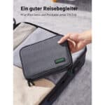 UGREEN Elektronik Tasche Doppelschicht Reise Organizer Kabeltasche Travel Kabel Organizer Elektronische Zubehör Case Travel Organisator Festplattentasche für Powerbank, Kabel, Akku, Karte, Handy usw. – Bild 6
