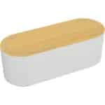 Weiss mit Holz-Deckel