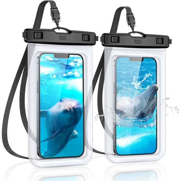 YOSH Wasserdichte Handyhüllen [2er-Set] – IPX8, 7 Zoll, für iPhone, Samsung, Xiaomi & Huawei