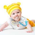 YOOFOSS Schnullerkette 6er Pack Baumwolle Baby Schnullerband Nuckelketten Junge Mädchen Schnullerketten für Schnur mit Clips Tupfen – Bild 3