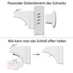 Dokon Baby Sicherheit Magnetisches Schrankschloss, die unsichtbare Kindersicherung für Schrank und Schubladen, ohne Bohren und Schrauben (10 Schlösser + 2 Schlüssel) – Bild 4