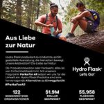 HYDRO FLASK - Trinkflasche - Isolierte Wasserflasche aus Edelstahl - Sportflasche mit auslaufsicherem Flex Cap-Deckel & Gurt - hermoflasche Spülmaschinenfest – Bild 4