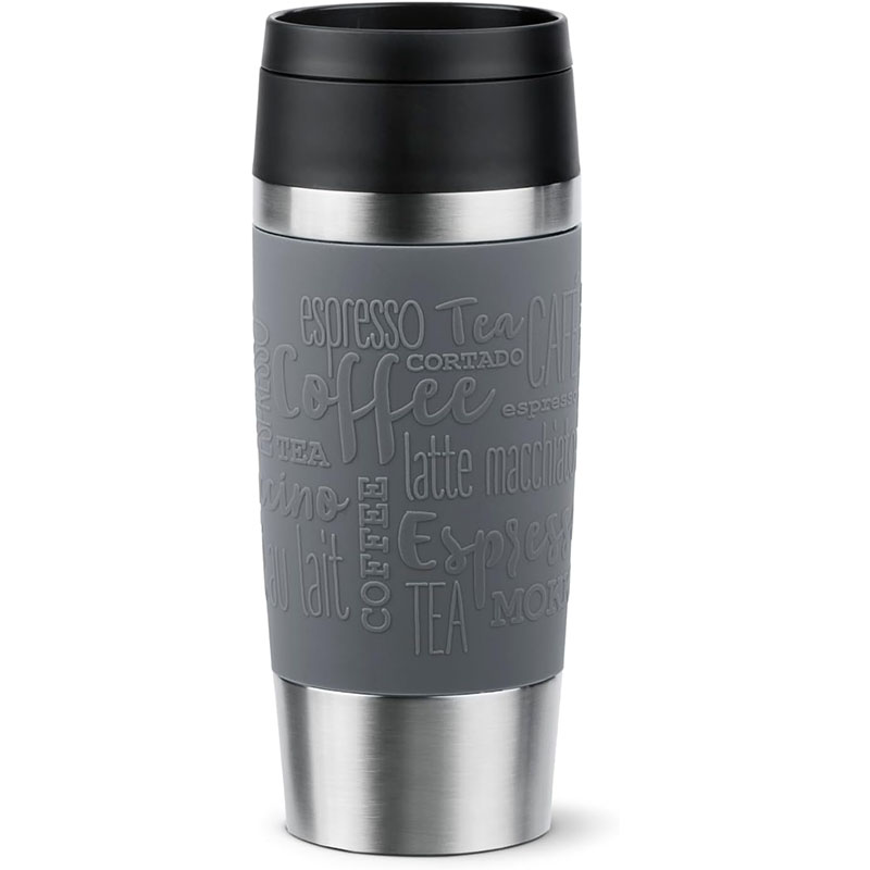 Emsa 1 Emsa Travel Mug Classic – 360 ml Thermobecher, 4h heiß/8h kalt, auslaufsicher, Quick-Press-Verschluss, 360° Trinköffnung