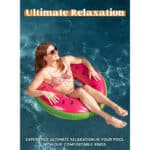JOYIN 3 Stück Aufblasbare Schwimmringe mit Sommerfruchtmalerei, Kiwi, Zitrone und Wassermelone, 82.5 cm Badespielzeug für Poolparty Dekorationen – Bild 4