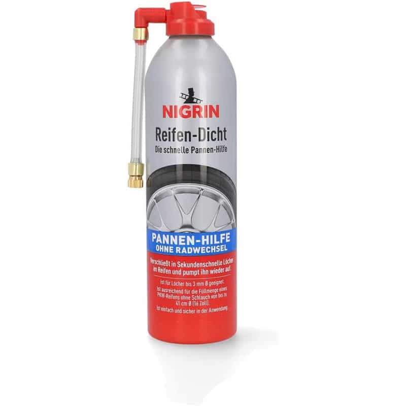N1 NIGRIN Reifendicht, 500 ml, sofortige Pannenhilfe, Reifendichtmittel repariert Löcher im Reifen im Handumdrehen ohne Montage – Bild 1