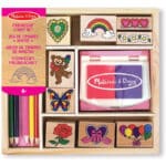 Melissa & Doug Stamp Set | Arts & Crafts | Stamp Sets & Stencils | 4+ | Gift for Boy or Girl