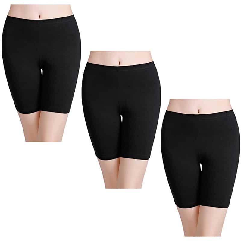 Unterhosen3 wirarpa Boxershorts Damen 3er Pack Lang Baumwolle Unterwäsche Weich Panties Hosen Unter Kleid – Bild 1