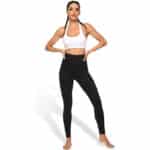 JOYSPELS Figurformende Damen Sporthose mit Pfirsich Design, Blickdichte Sport Leggings - Lange Sportleggins Yogahosen mit Taschen – Bild 7