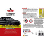NIGRIN Lackspray, 400 ml, mattschwarzer Autolack, schützt Felgen und Karosserie vor Rost, schnell trocknend – Bild 5