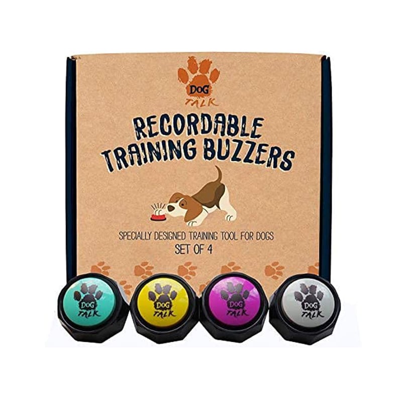 512nvuOeaSL._AC_ Dog Talk Aufnehmbare Trainingssummer, Knöpfe für das Sprachtraining von Hunden und Welpen Trainieren Sie Ihren Hund,Knöpfe zu drücken und zu Sagen, was er Will – Bild 1