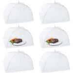 Homealexa Fliegenhaube, 6er Set Abdeckhaube für Essen, Faltbare Kuchenabdeckung Fliegenschirm Lebensmittel Abdeckung, Perfekter Fliegen-Schutz für Essen, Obst, Picknick, BBQ