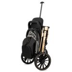 MoMi ESTELLE DAKAR Kinderwagen ab 6. Monat (bis 22 kg), klappbarer Buggy mit 5-Punkt-Sicherheitsgurt, Einkaufskorb Liegefunktion, Teleskop-Stange zu Ziehen, steht nach Zusammenklappen Leopard – Bild 17