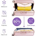 BRAMBLE Premium Vakuumbeutel mit Pumpe - Platzsparend für Kleidung, Bettdecken & Reisen - Wiederverwendbar