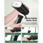 HOMEASY Reise Dampfglätter Steamer Dampfglätter 110ml Reisebügeleisen 800W