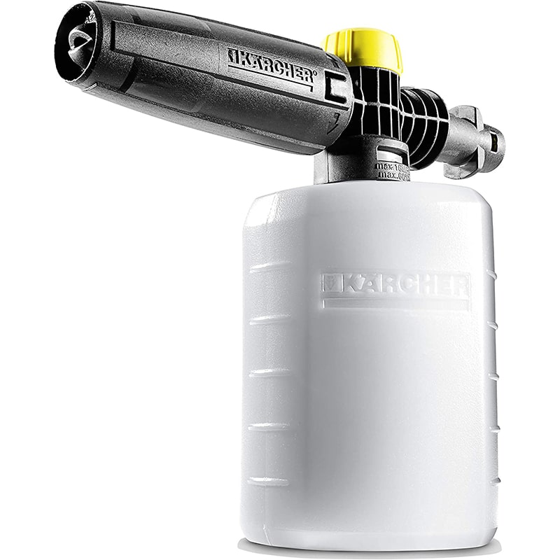 karcher1 Kärcher FJ 6 Schaumdüse (Behältervolumen 0,6 l, manuell regulierbarer Reinigungsmittelverbrauch, transparenter Behälter, kompatibel für alle Hochdruckreiniger K2 - K7) – Bild 1