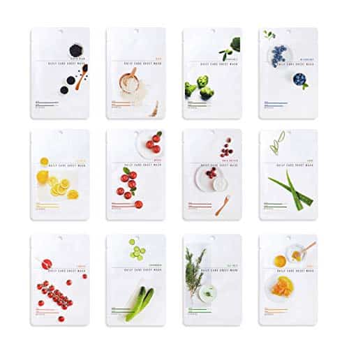 417FMopdMPL.jpg EUNYUL Daily Care Gesichtstuchmasken 12 Typen 22 ml x 10-12 Stück Koreanische Hautpflege Hypoallergenes Tencel-Blatt & natürliche Inhaltsstoffe – Bild 1