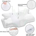 Elviros Orthopädisches Memory Foam Nackenstützkissen für Seitenschläfer und Nacken-Schulterschmerzen – Bild 6
