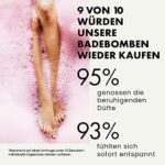 100% NATÜRLICHes Badebomben-Geschenkset 6er-Pack mit ätherischen Bio-Ölen für einen prickelnden & entspannenden Spa-Tag - Parabenfreie/Sulfatfreie Schaumbadebomben für Kinder/Erwachsene/Damen/Baby – Bild 2