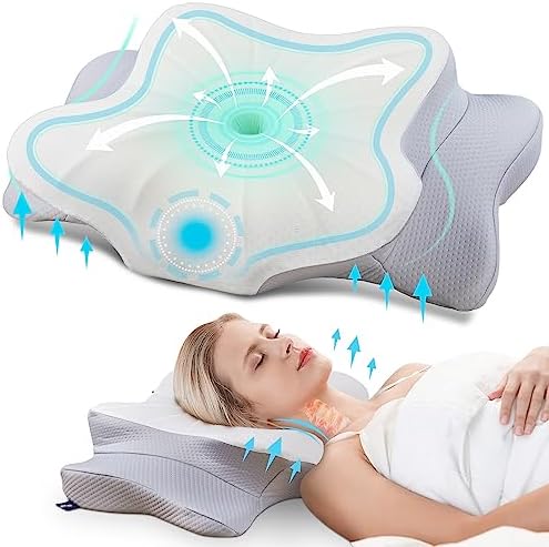 51HbsmiI0gL._AC_.jpg DONAMA Orthopädisches Kissen Ergonomisches Nackenstützkissen aus Memory Foam & Nackenkissen für optimale Unterstützung Kopfkissen für Seiten Rücken &Bauchschläfer – Bild 1