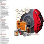 Foliatec Bremssattel Lack Set, Hitzebeständig, Komplettsatz für 4 Bremssättel, Racing Rosso
