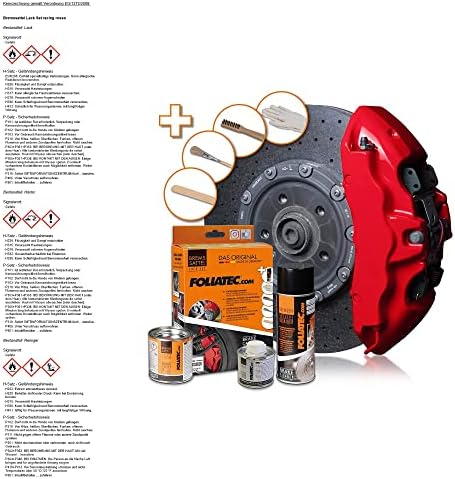 51ZvS8QLvrL._AC_.jpg Foliatec Bremssattel Lack Set, Hitzebeständig, Komplettsatz für 4 Bremssättel, Racing Rosso – Bild 1