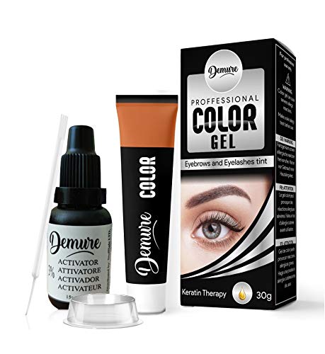 51qvVmAVwwL.jpg Demure Wimpern- & Augenbrauenfarbe Set – Keratin, PPD- & Ammoniakfrei, 20+ Anwendungen, bis zu 4 Wochen – Bild 1