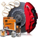 Foliatec Bremssattel Lack Set, Hitzebeständig, Komplettsatz für 4 Bremssättel, Racing Rosso – Bild 2