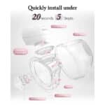 KISSBOBO Elektrische Milchpumpe – 193 g, 3 Modi, 9 Stufen, 21/24 mm Flansch – Bild 5
