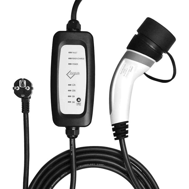 ev cable EVIEUN Typ 2 EV Ladegerät 7m, Tragbar, 3.6KW, 6-16A, Schnellladung für Zuhause – Bild 1