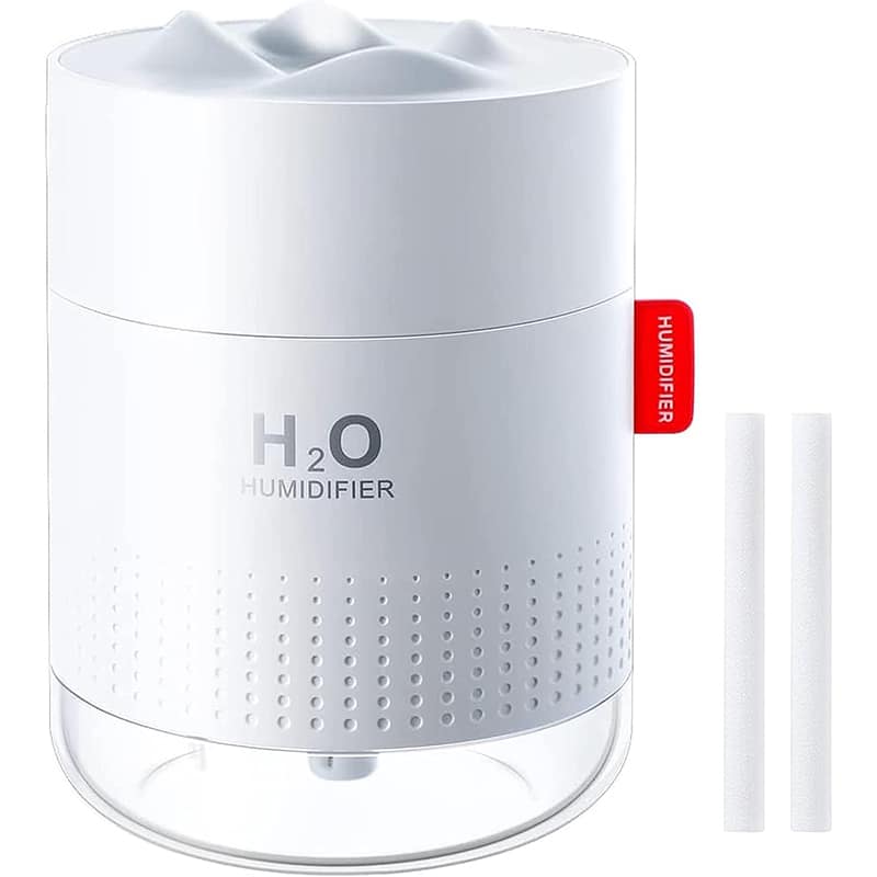 h2o Luftbefeuchter Schlafzimmer, Vintoney 500ML USB Raumbefeuchter Humidifier Kinderzimmer Pflanzen Humidifiers Luftfeuchter Air Ultraschall Leise Tragbarer Mini für Haus Yoga Büro+2 Filter – Bild 1