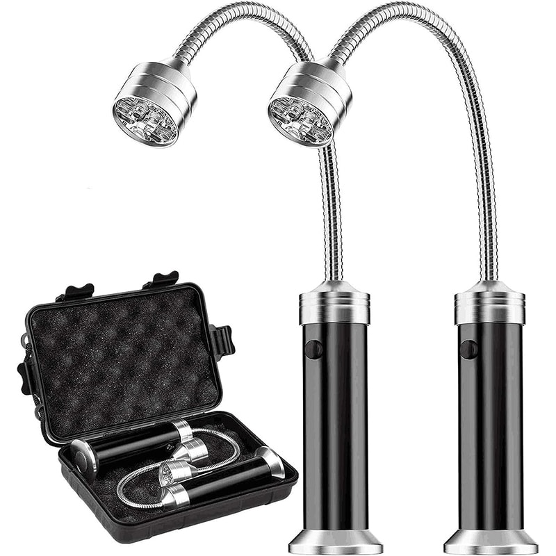 moji MojiDecor Grill Licht, Magnetische Grilllampe BBQ Licht Set Outdoor Grill Lichter BBQ Zubehör Arbeitslampe, Batteriebetrieben, 360 Grad Drehwinkel 2 Pack – Bild 1
